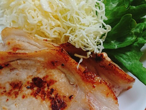 豚ロース薄切り肉で生姜焼き風